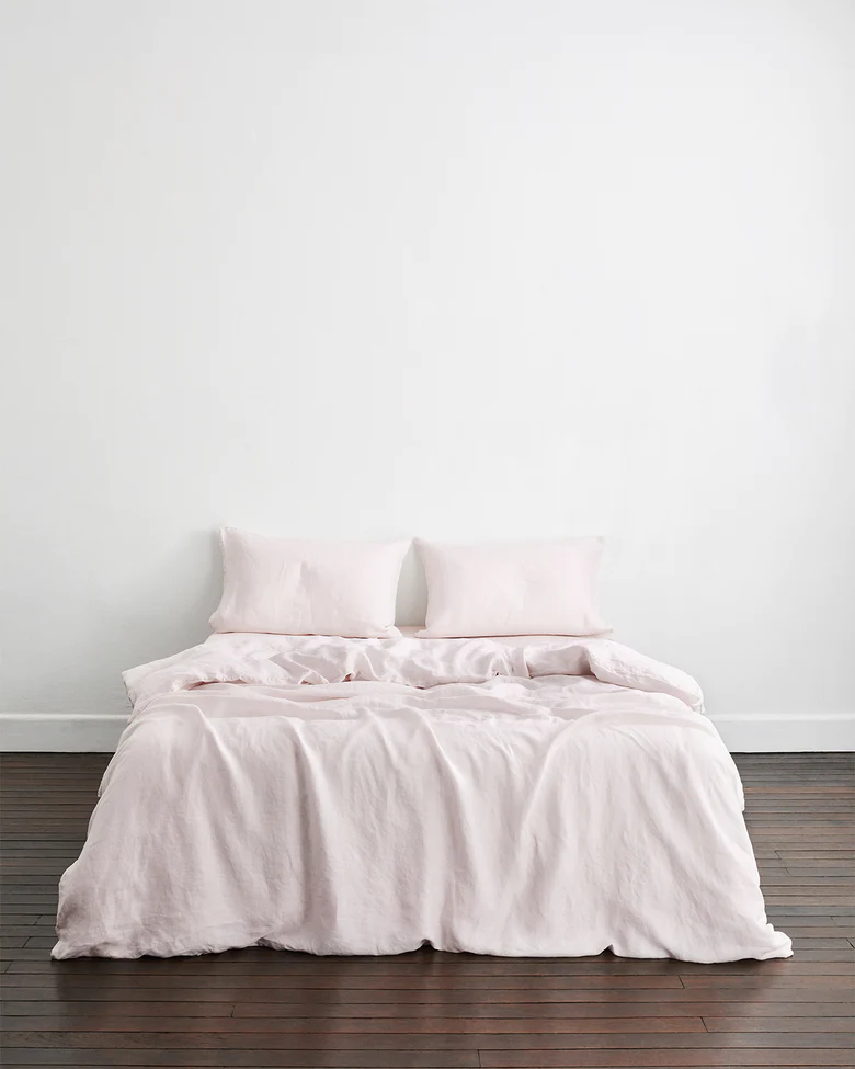 Linen Set in Dusty Pink