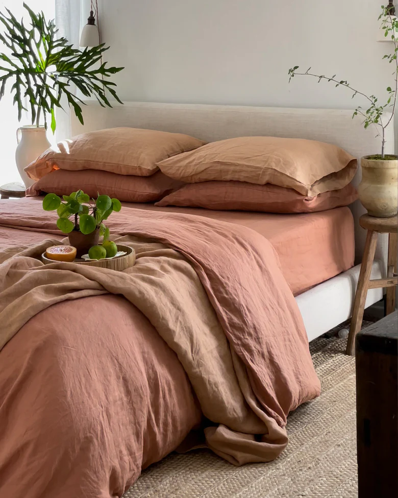 Linen Set in Caramel - Image 4