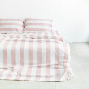 Organic Bamboo Bedding - Rose Stripe