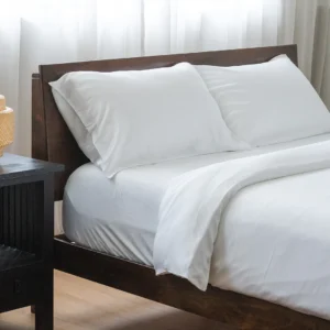 Super King Bedding Set Tencel Off White