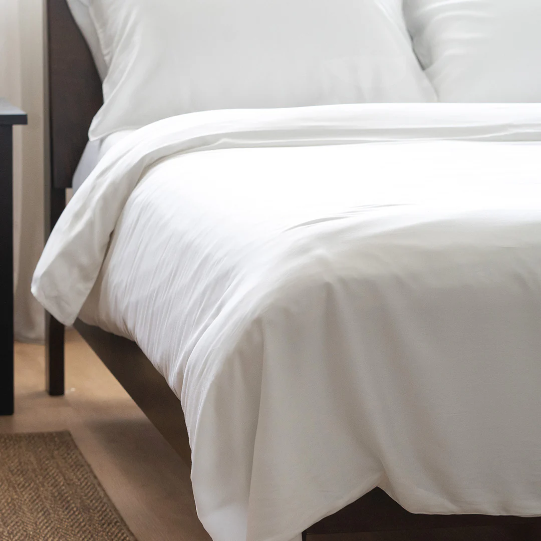 King Bedding Set Tencel Off White - Image 2