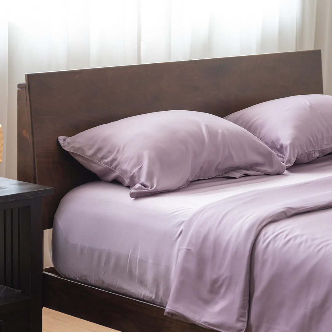 Queen Bedding Set Tencel Purple Haze