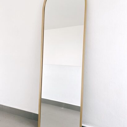 An arched mirror.