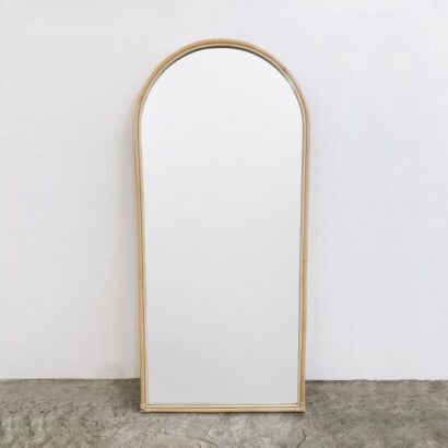 An arched mirror.