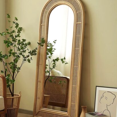 An arched mirror.