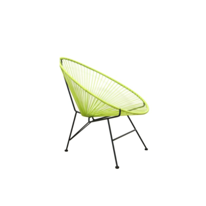 A neon green chair.