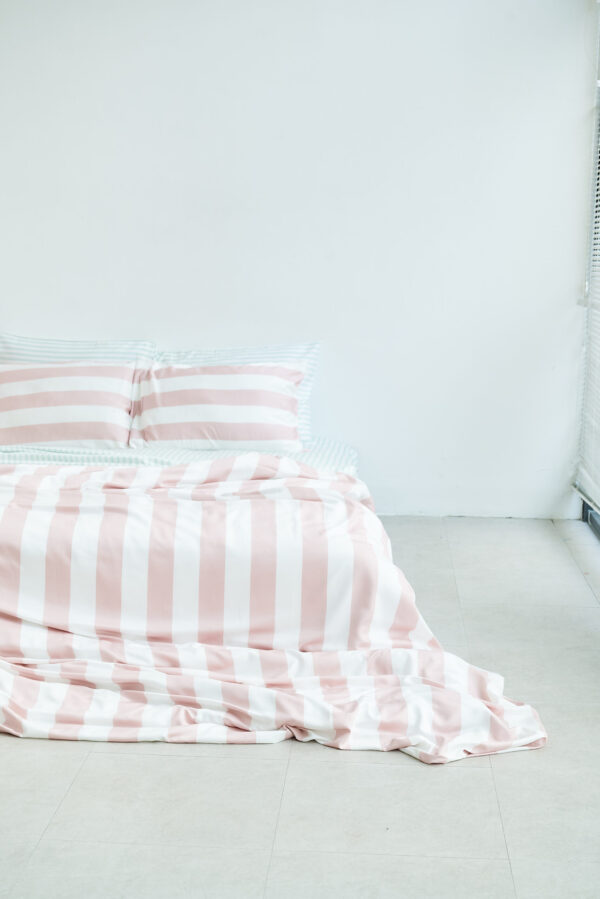 Organic Bamboo Bedding - Rose Stripe - Image 2