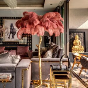 Ostrich floor lamp