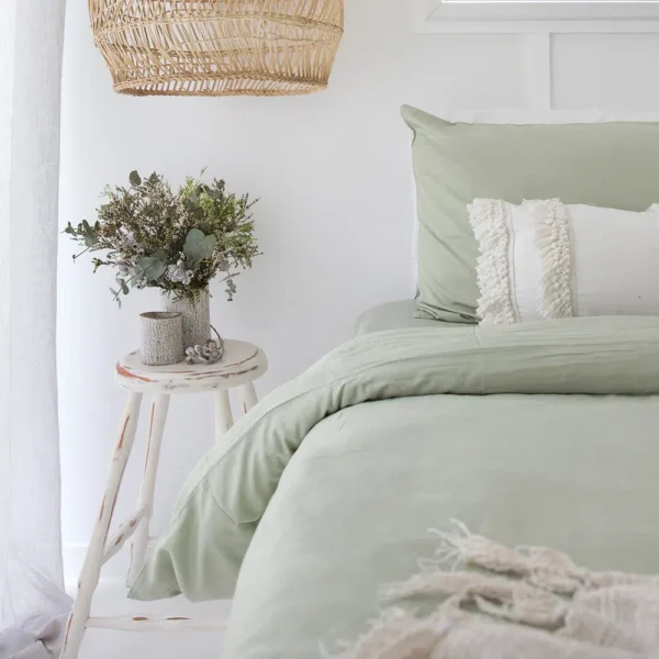 Mint Bamboo Bedding Set (King Plus)