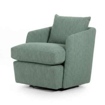 Ease Lounge Chair - Mineral Green Woven Knit Fabric