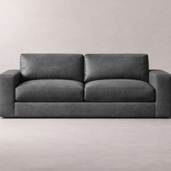 Charcoal Velour Drift Sofa