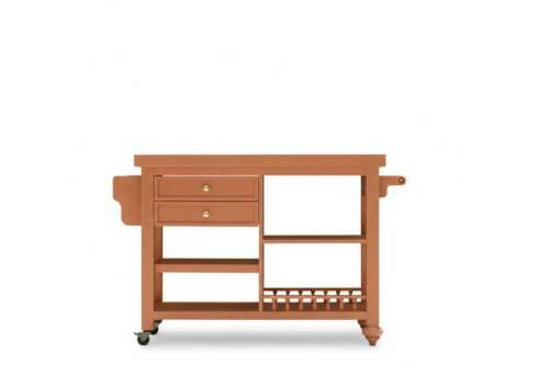 Glenwillow Kitchen Island - Teracotta