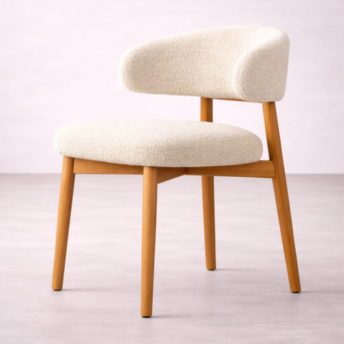 Form Chair Walnut Boucle
