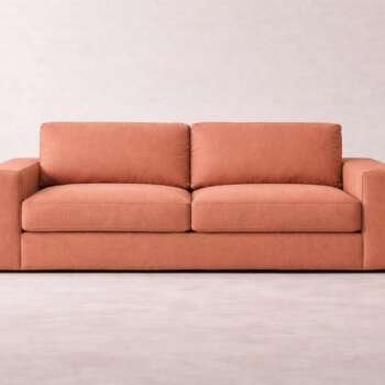 Light Taupe Drift Sofa Woven Knit Fabric